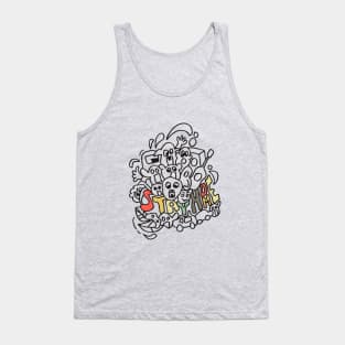 Doodle stay home Tank Top